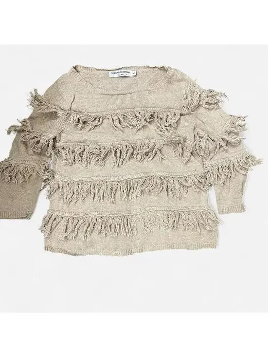 Opening Ceremony Women's Tan and Cream Jumper - Picture 2 of 2